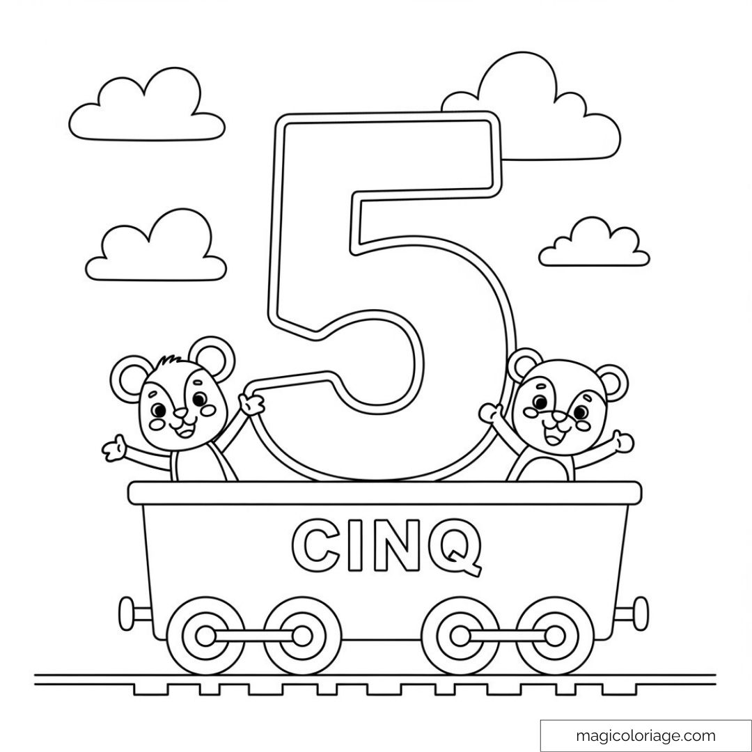 Dessin d'un train