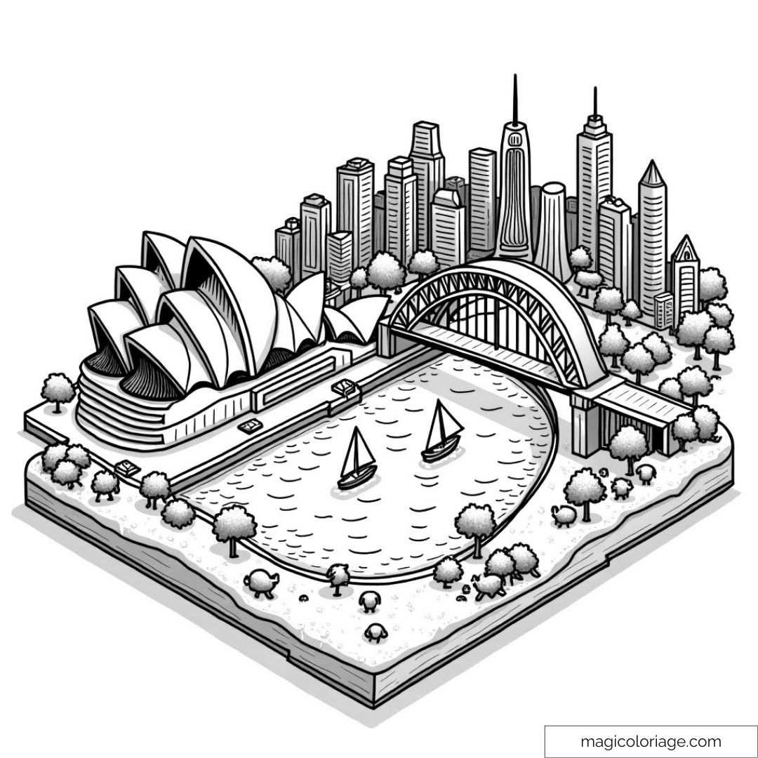 Coloriage de Sydney
