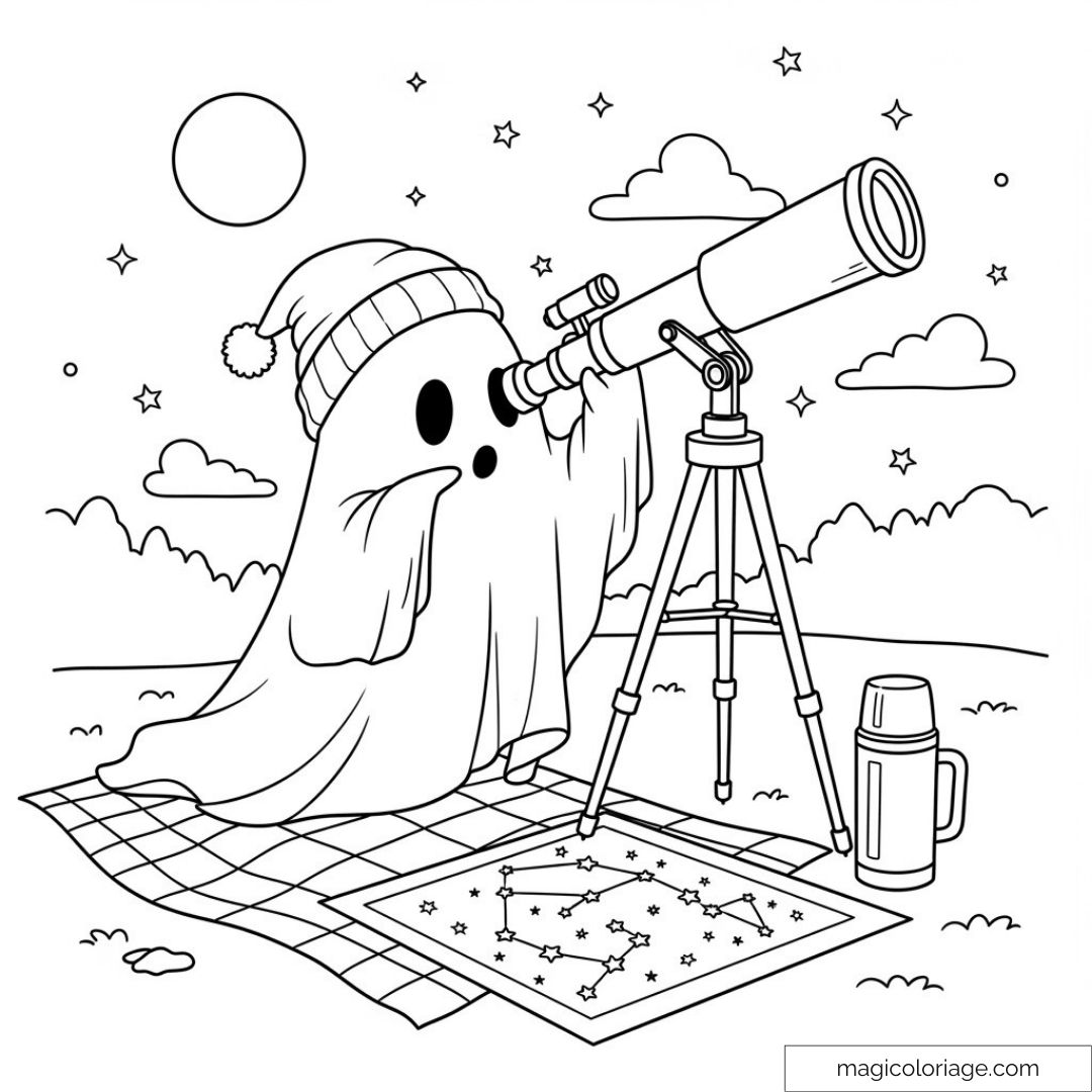 Fantôme avec télescope