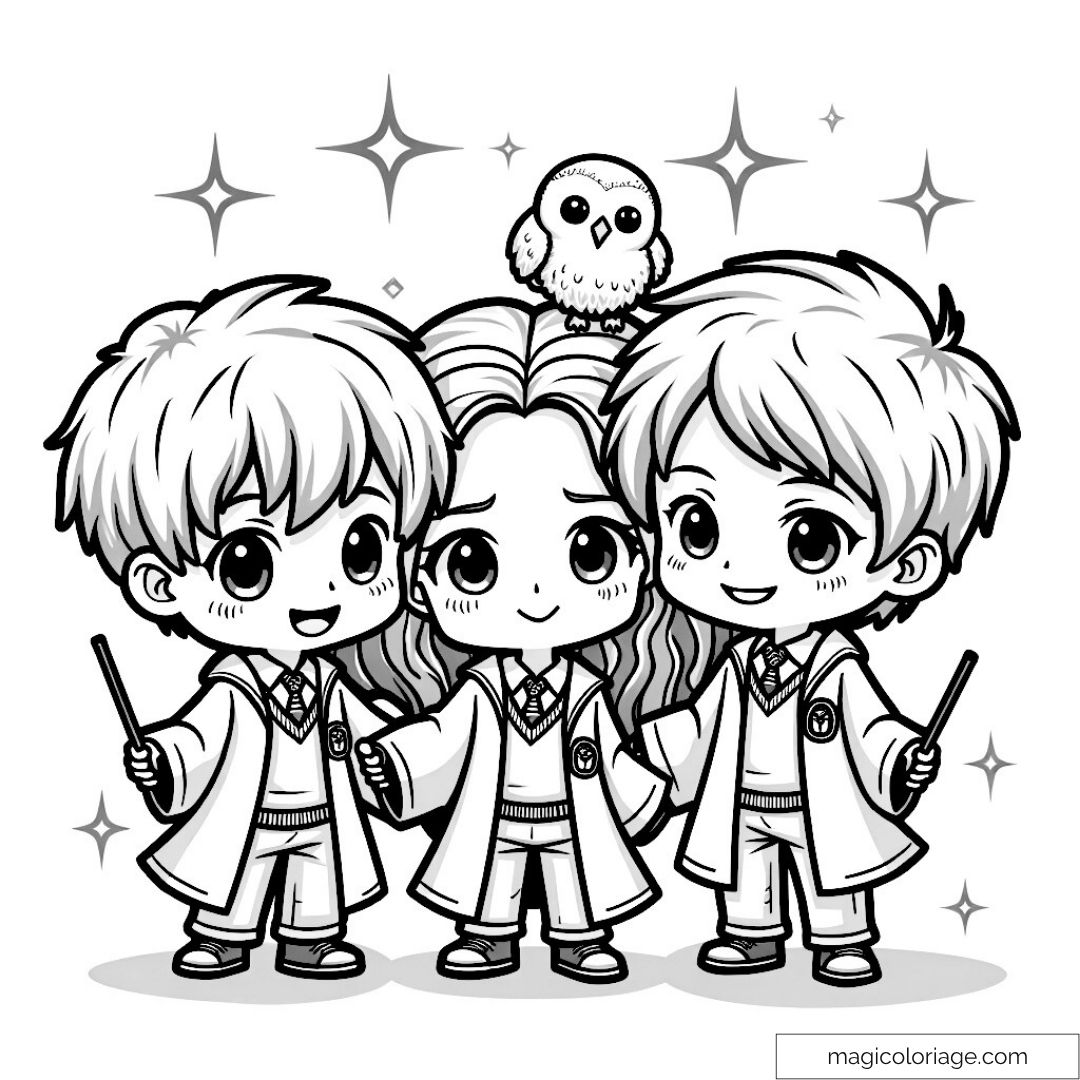 Dessin chibi de Harry Potter