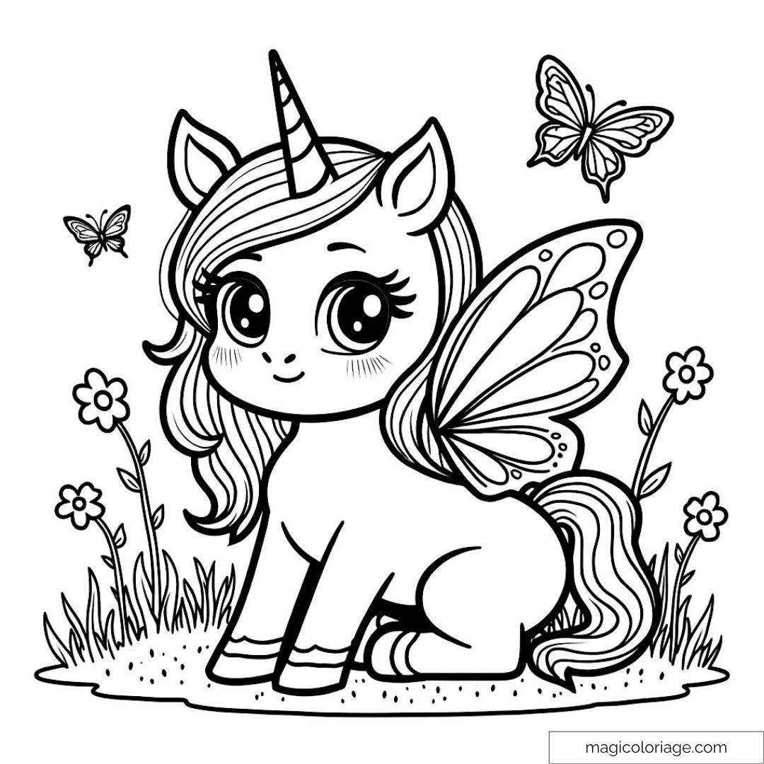 Licorne avec ailes