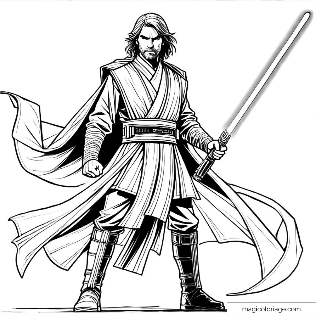 Jedi avec sabre laser