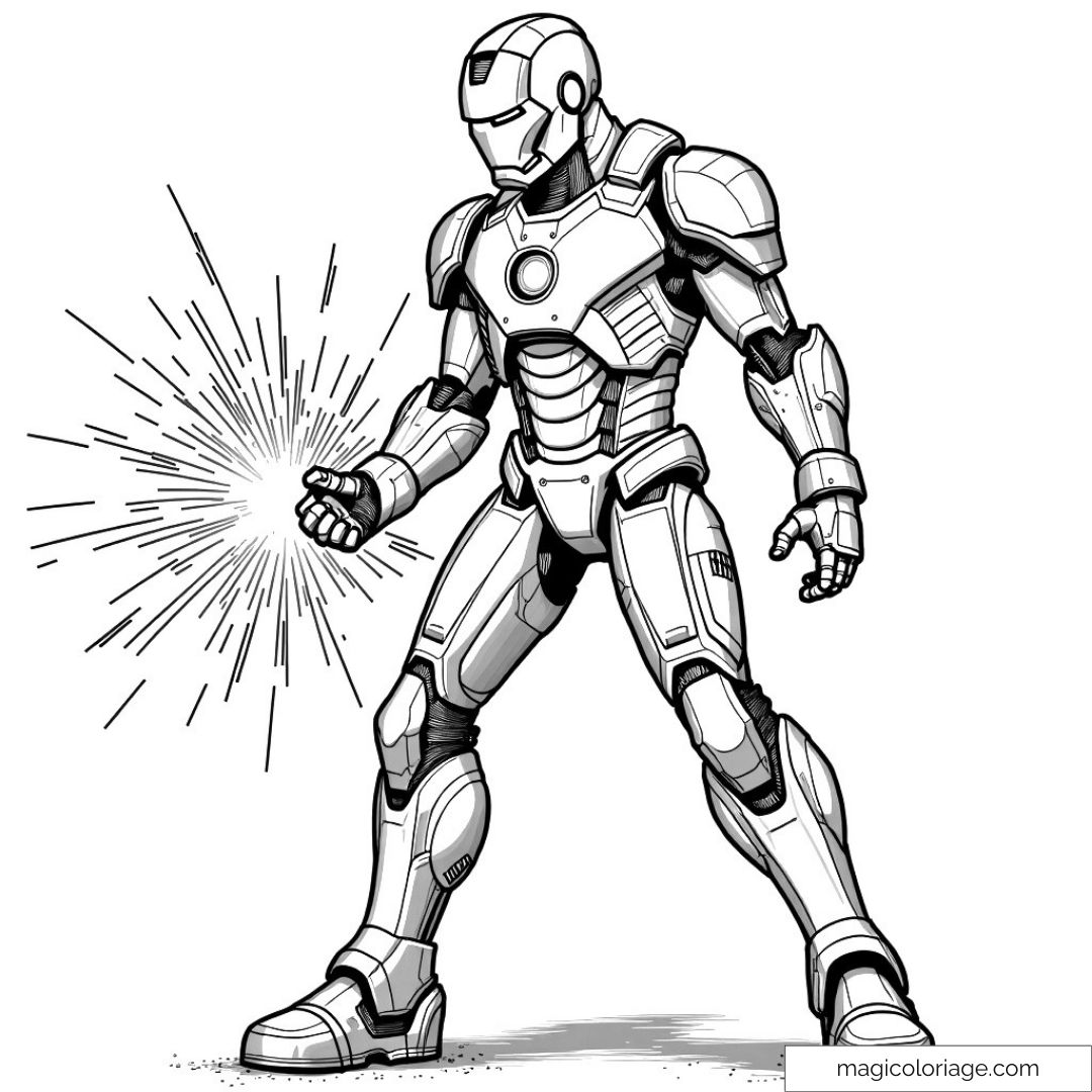 Super-héros en armure