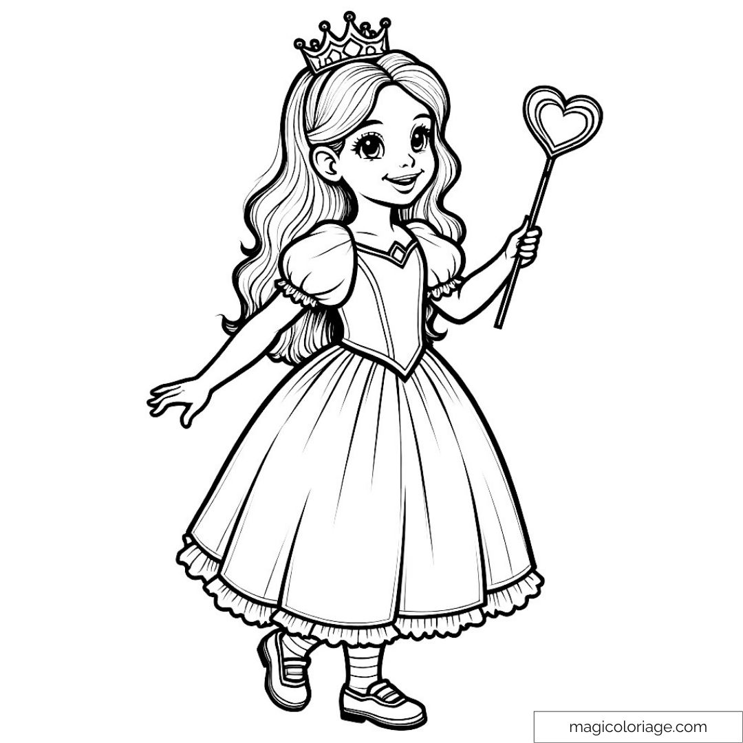 Princesse avec couronne