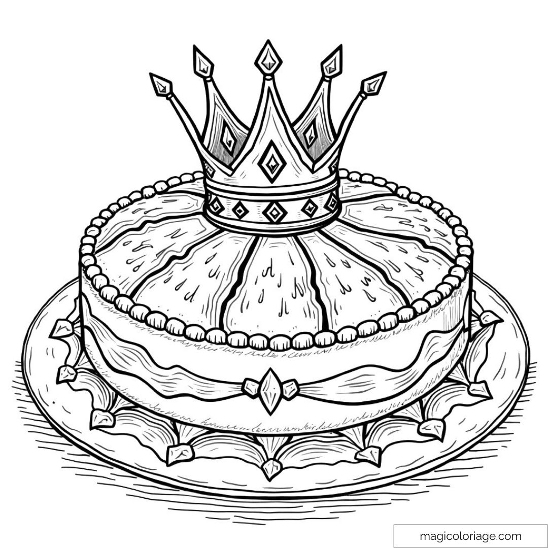 Gâteau avec couronne