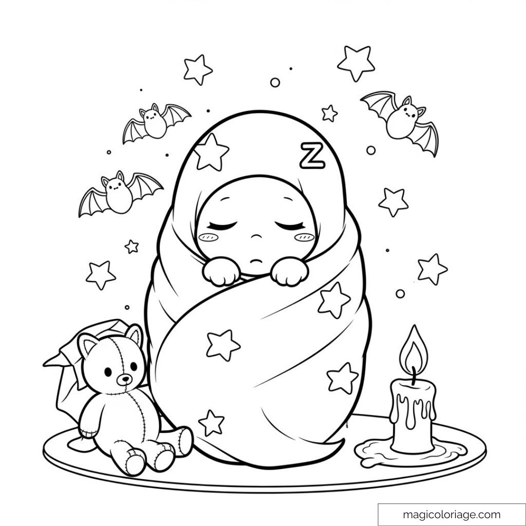 Bébé endormi avec peluche