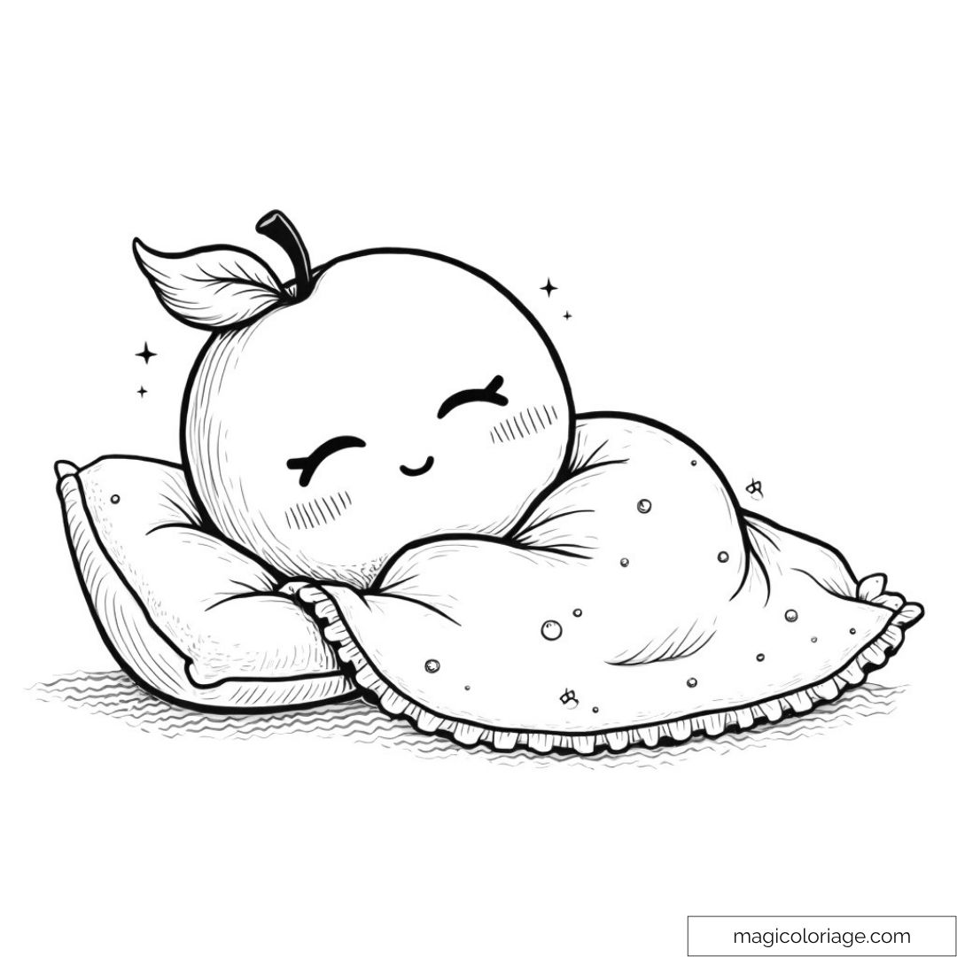 Dessin de pomme mignonne