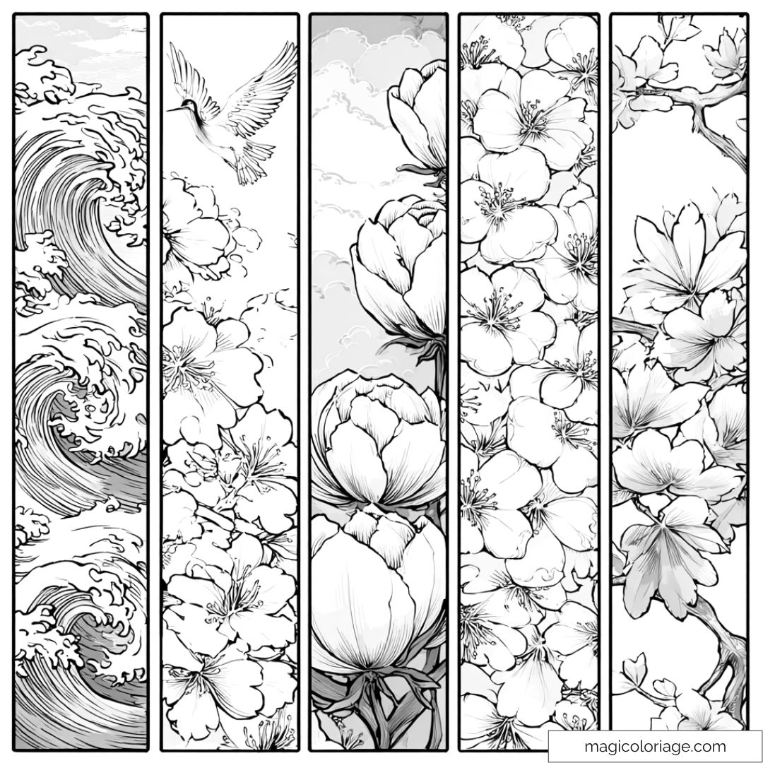 Coloriage fleurs