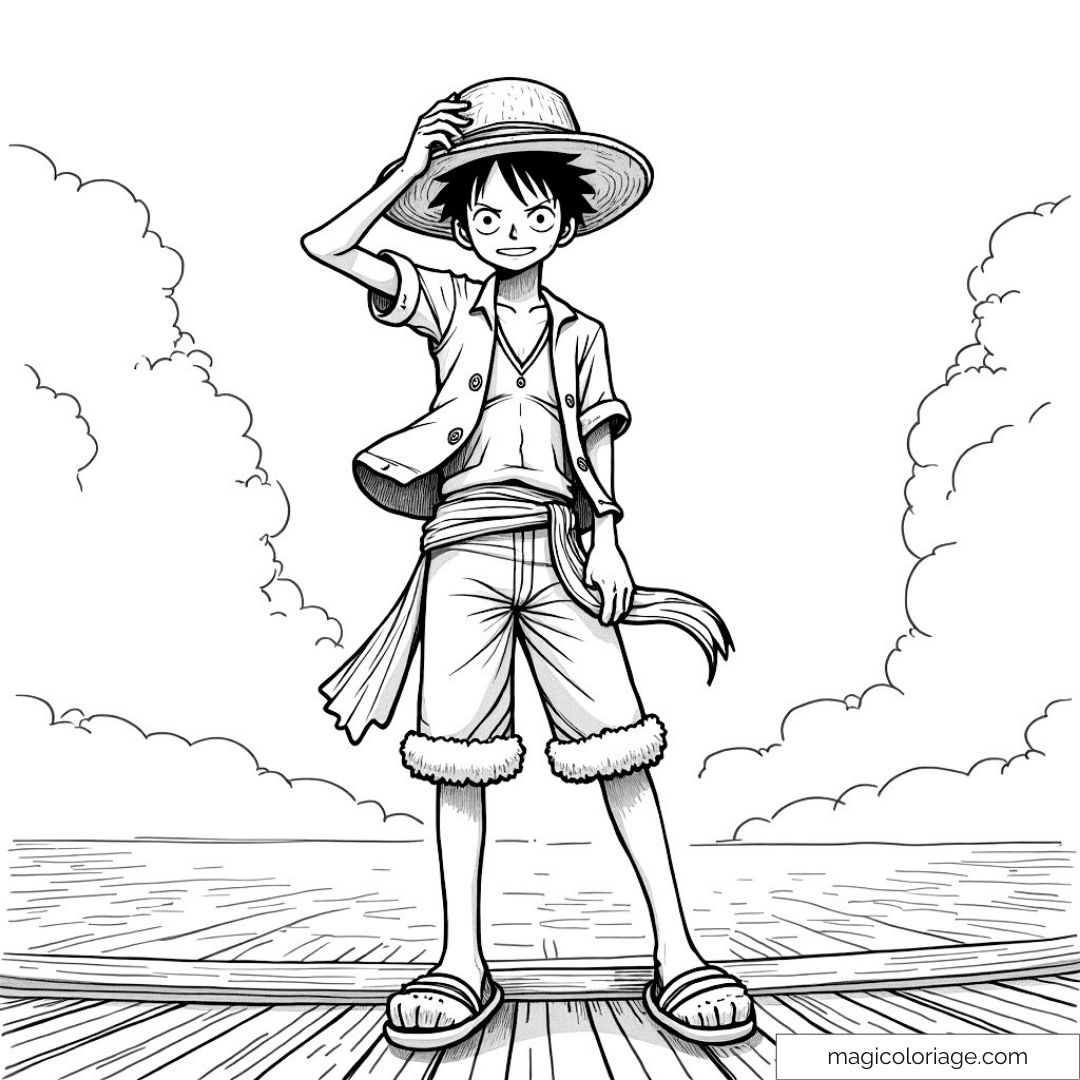 Luffy sur un ponton