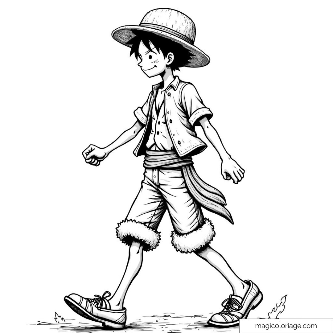 Dessin de Luffy