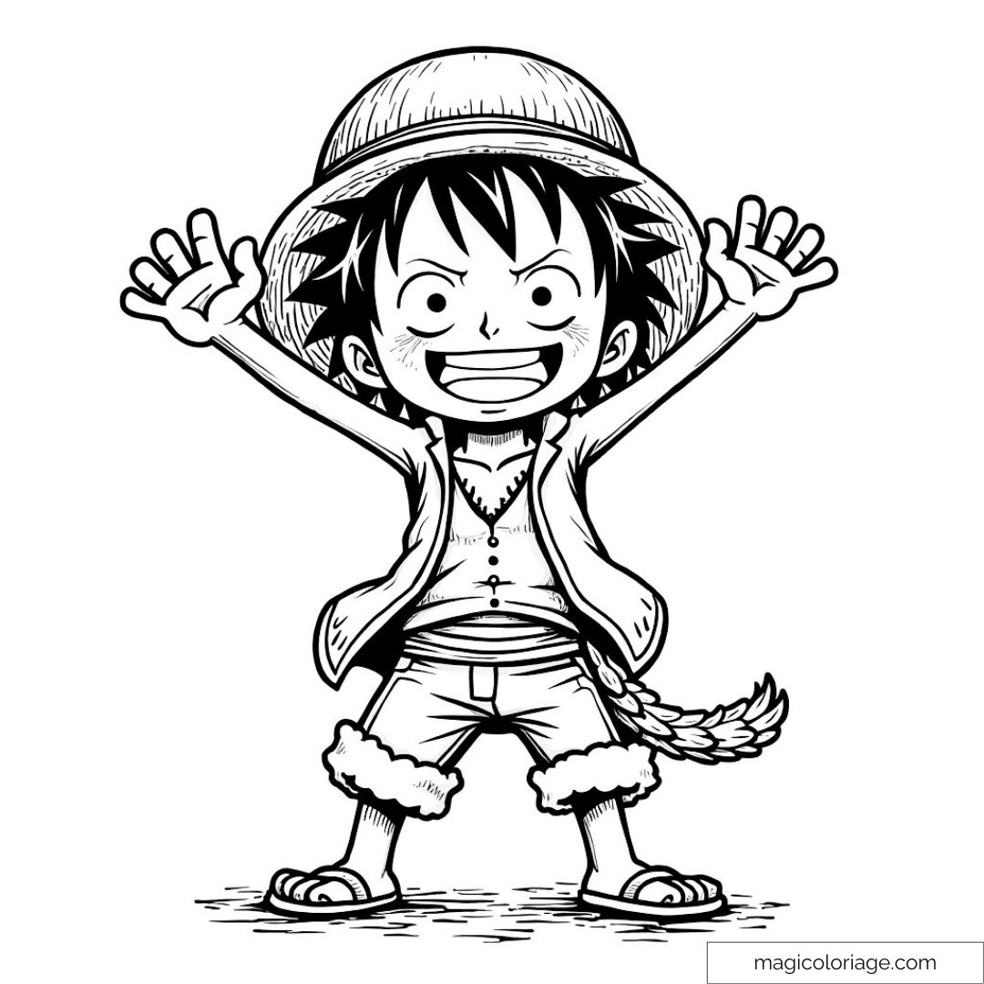Coloriage Luffy