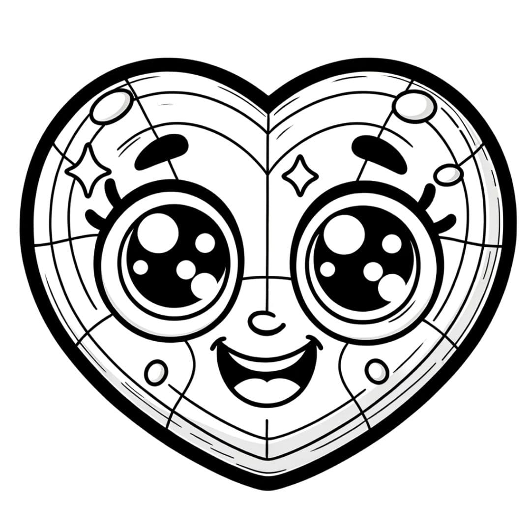 Cœur souriant pour les enfants
