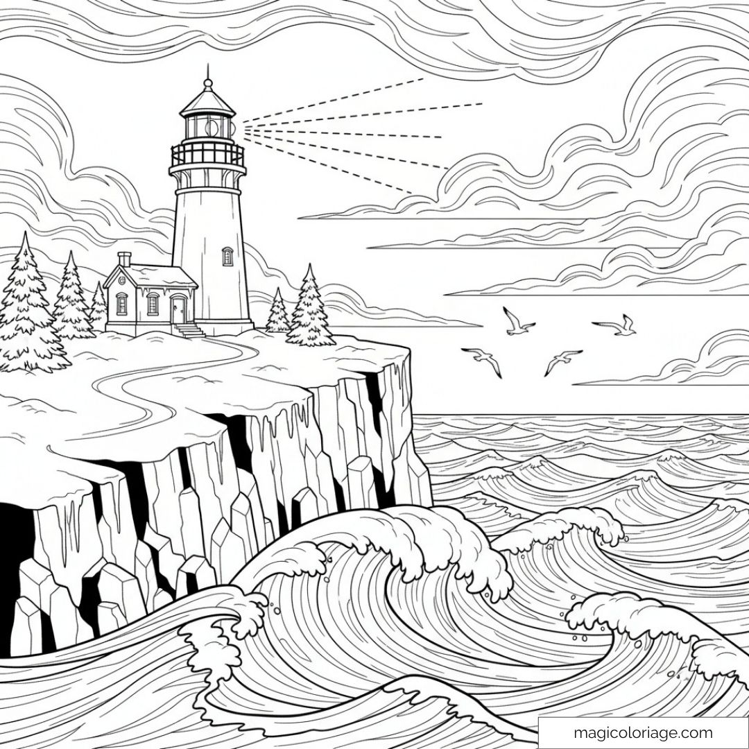 Phare sur falaise