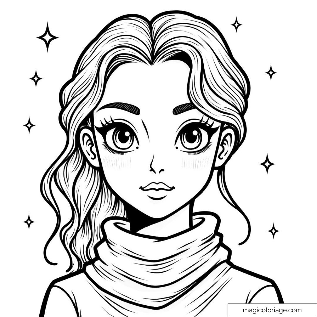 Coloriage personnage manga