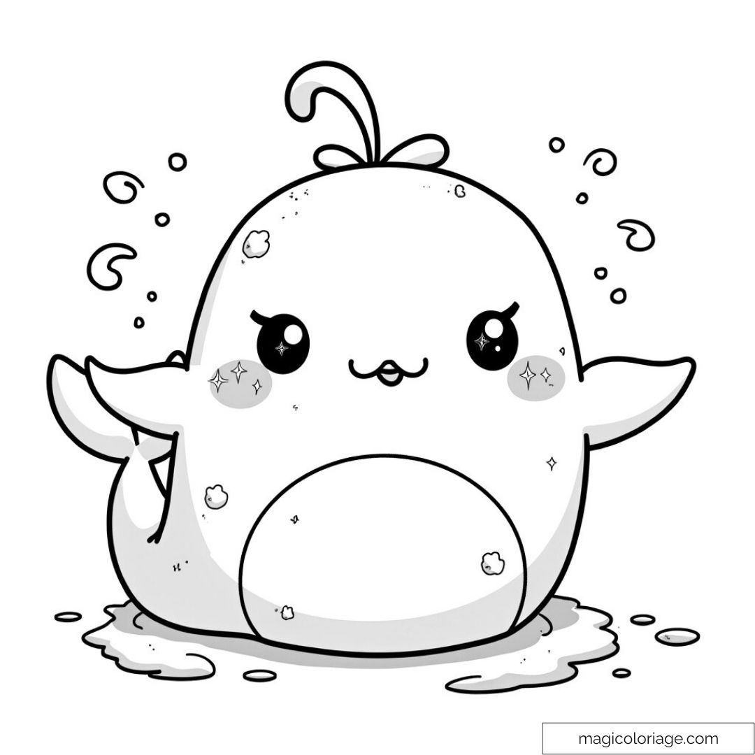 Squishmallow mignon avec des étoiles
