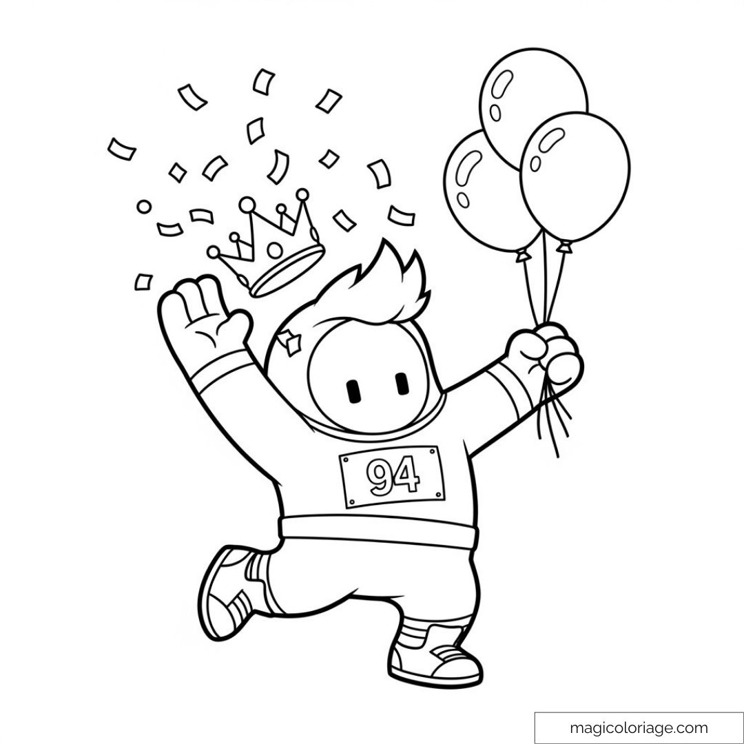 Stumble Guy avec couronne