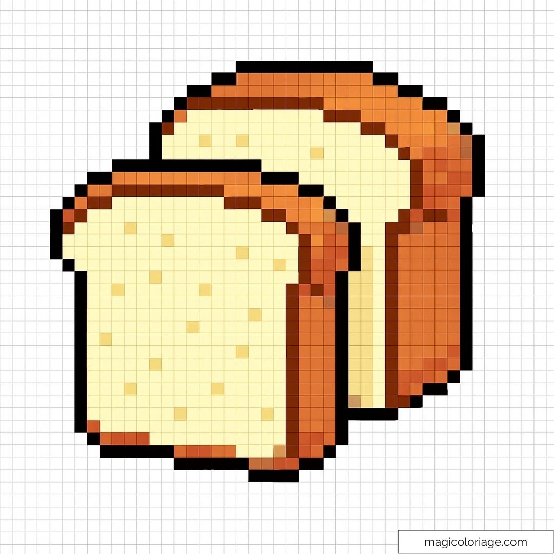 Image pixel art pain tranches