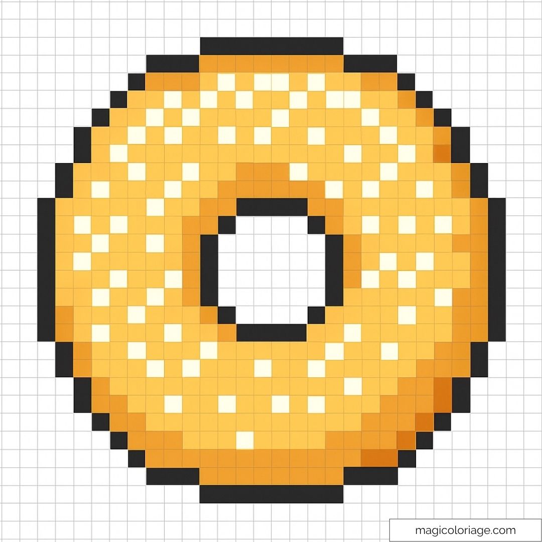 Donut pixel art