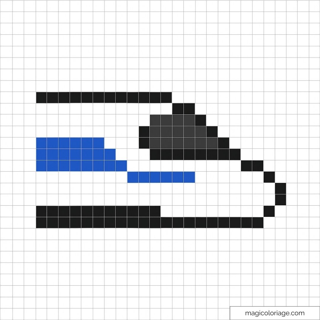 Pixel art de train express