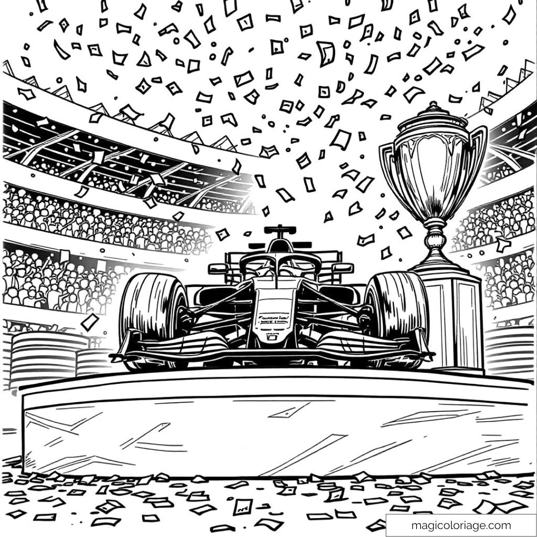 Dessin de voiture de course