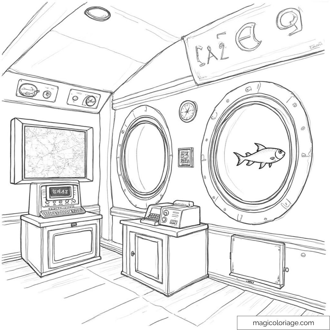 Dessin sous-marin