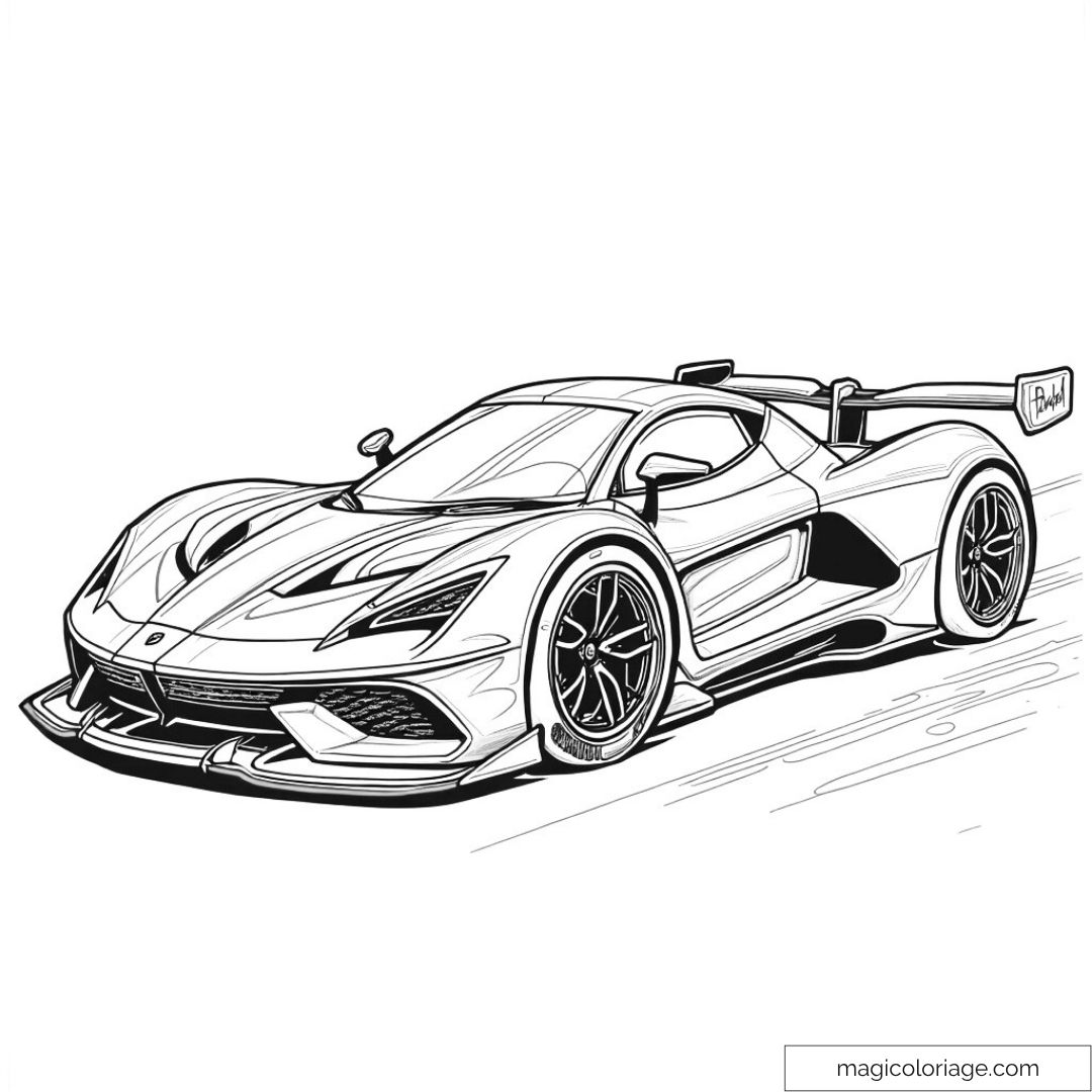 Dessin de supercar dynamique